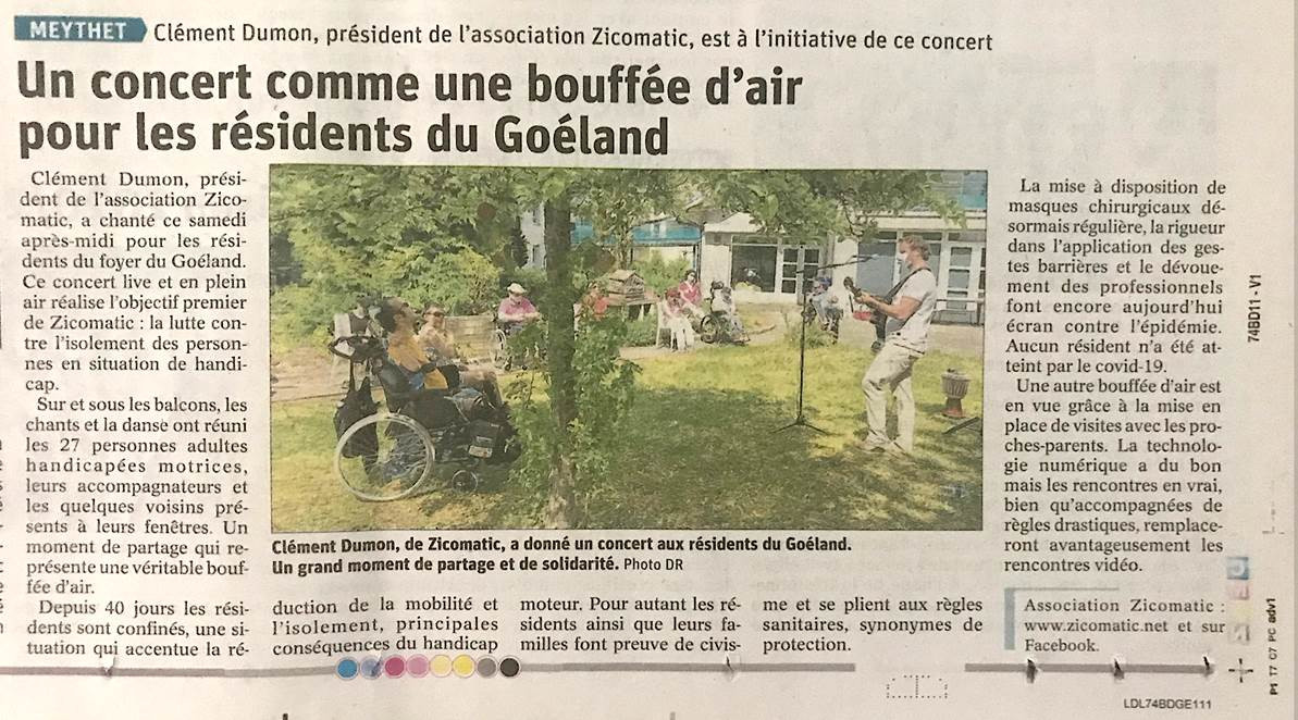 L'ADIMC 74 dans la presse !