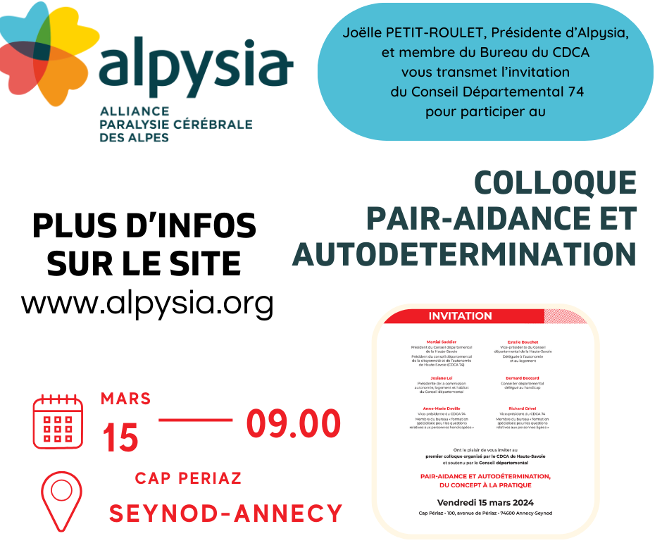 Colloque Pair-Aidance et Autodétermination