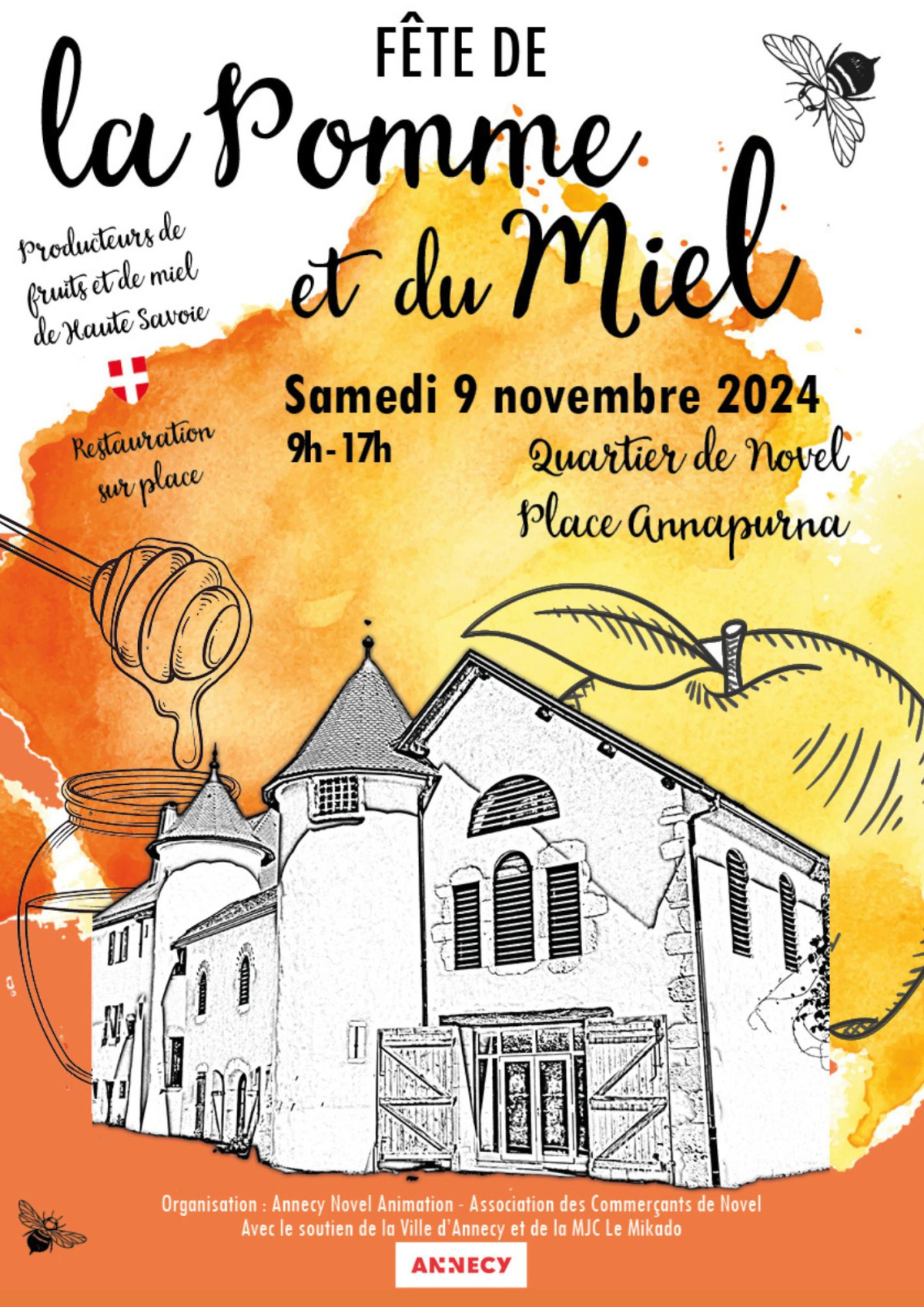 Fête  de la pomme  et du miel à Novel