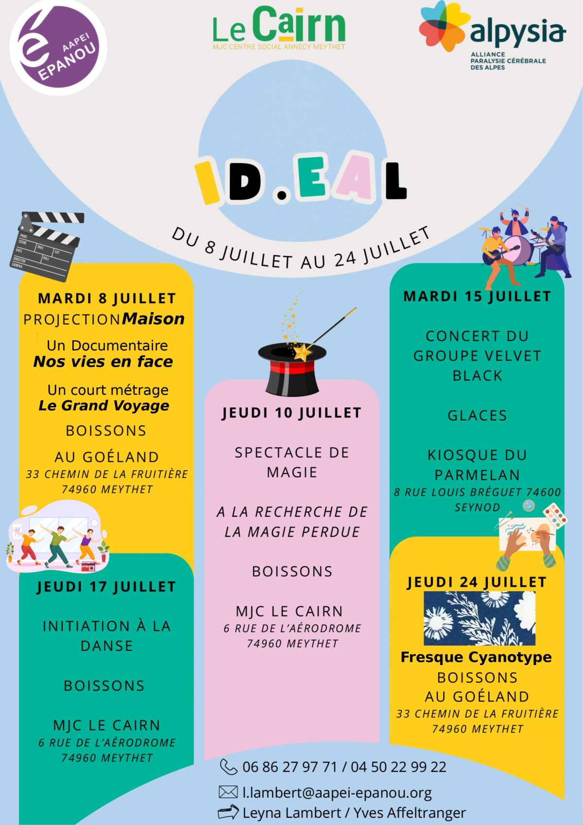 Programme d’animation ID.EAL (pour IDiée Epanou ALpysia) en partenariat