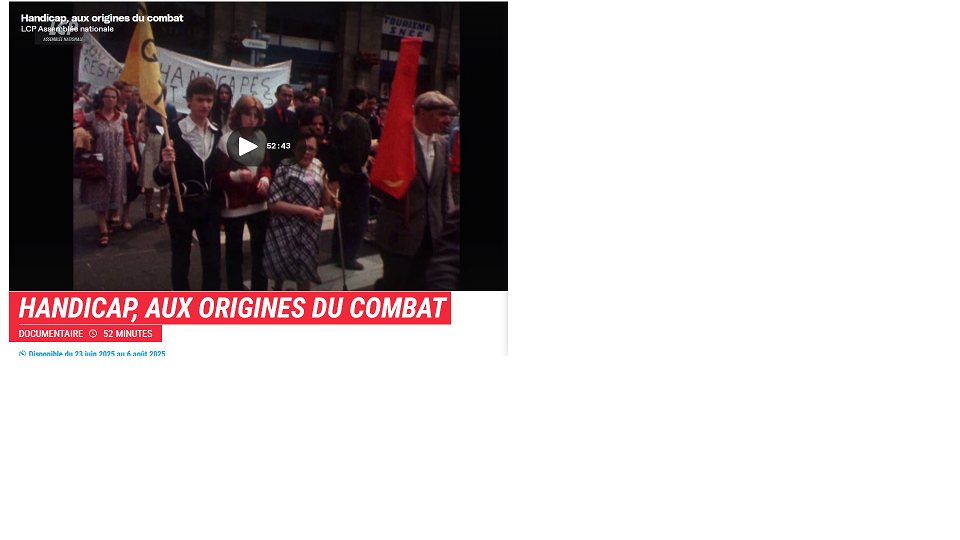 Handicap aux origines du combat