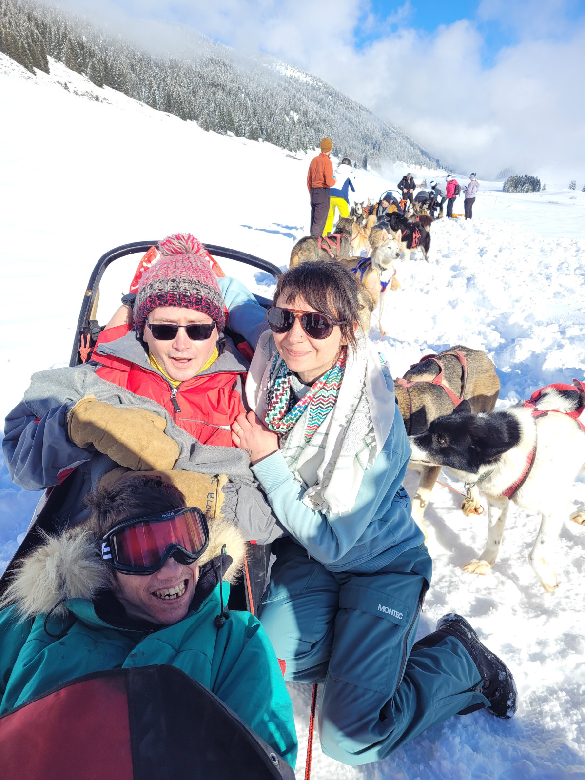 Une magnifique journée “neige” pour l'Herydan !