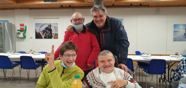 David Douillet, Champion Olympique et Champion du monde de Judo, Christian Davoine, Basile Bertholon et Benjamin Petit-Roulet, résidents du Goéland