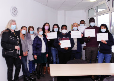 Remise de diplômes de la deuxième session de formation "Accompagnateur d'Adultes Handicapés"